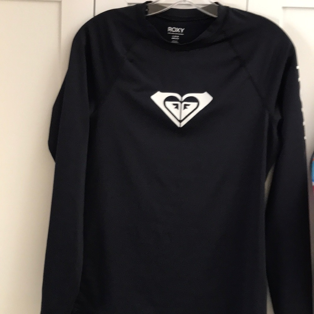 Roxy ' Black Long-Sleeve Logo Top